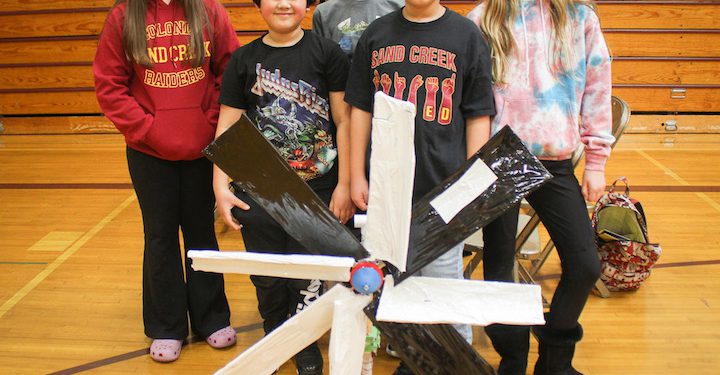 Sand Creek Middle School students taking part in the KidWind Challenge, Saturday, Mar. 18