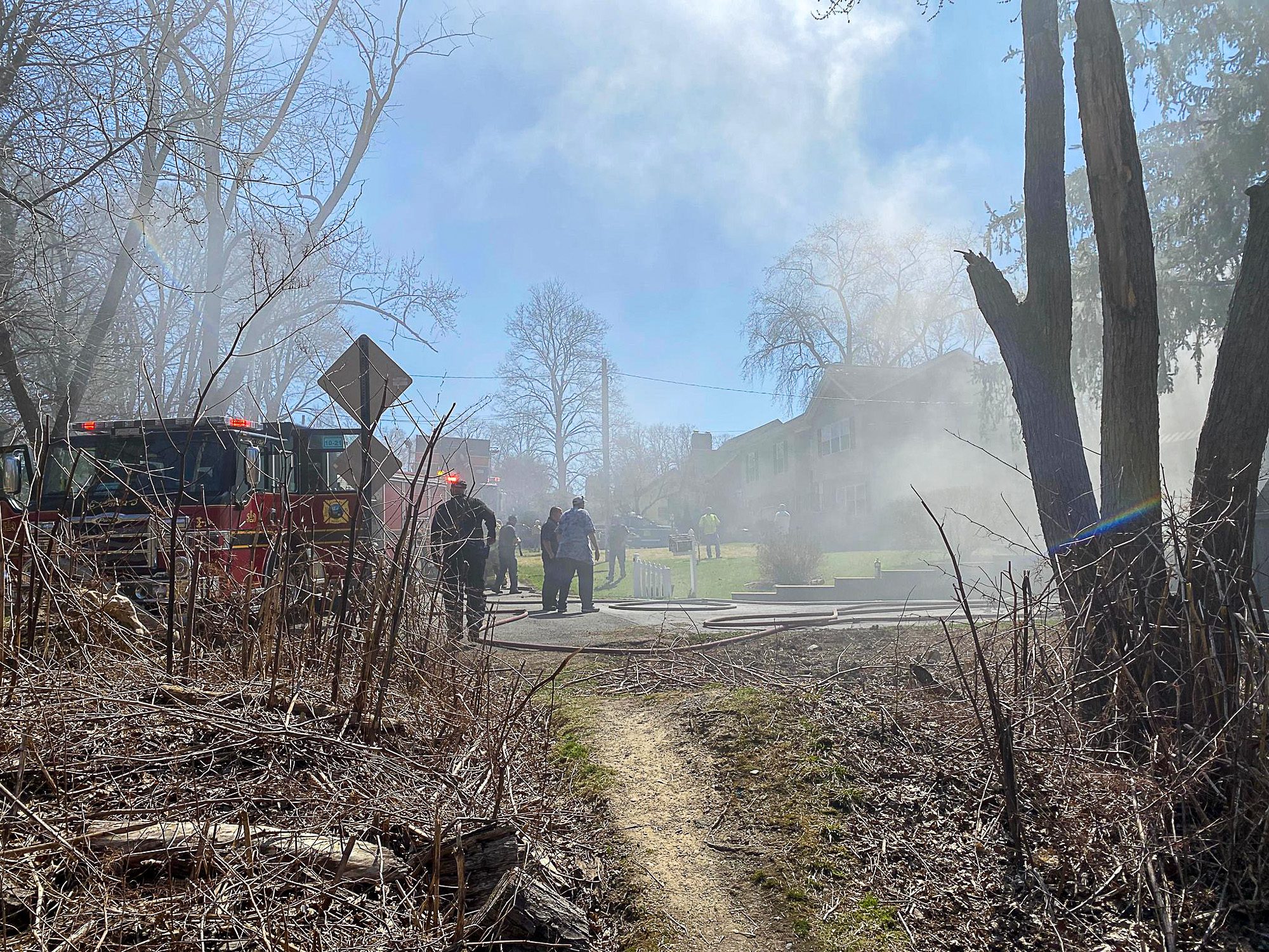 Fire on Hunter Road on April 12 Scott Anson photo