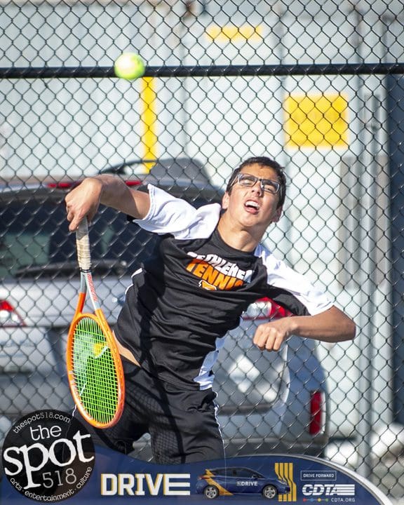 Bethlehem boys tennis vs Albany on April 21.