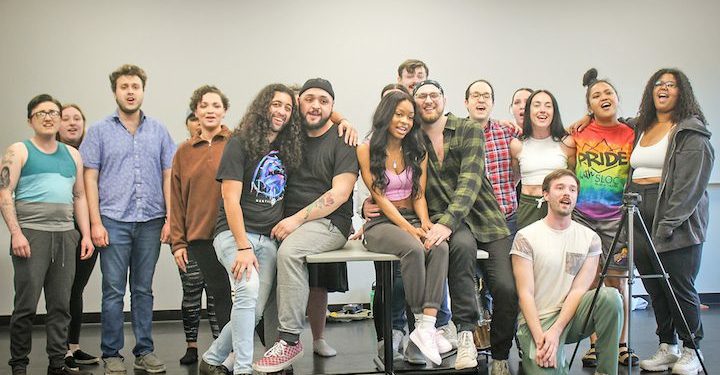 Members of Capital District Arts Initative rehearsing for their adaptation of Rent Friday, May 19,2023.