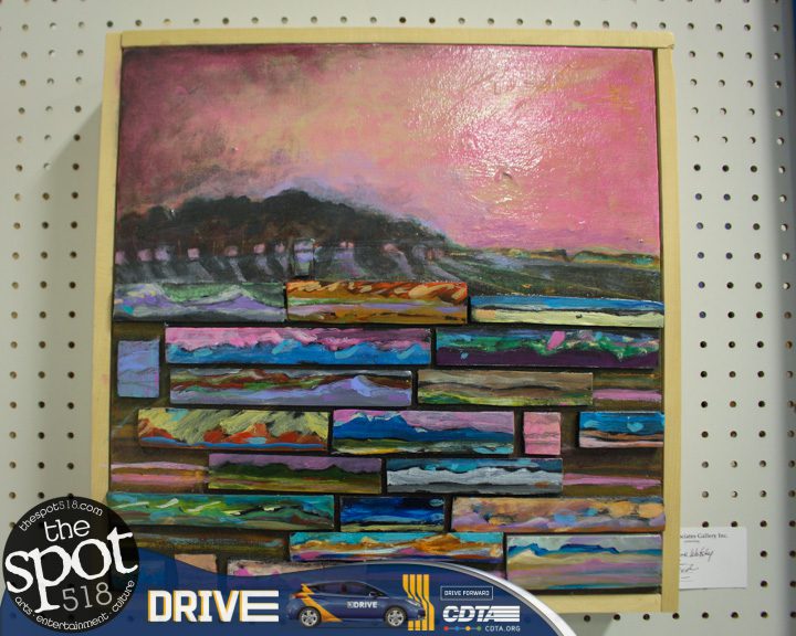 Mixed-Media piece made by Jackie Watsky of the Firehouse Artist Group on view at Art Associates Gallery Inc. Friday, May 5.
