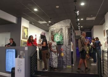 Albany Center Gallery opened its current exhibit, Can't Stop Won't Stop: Celebrating 50 Years of Hip-Hop Friday, Aug. 4.