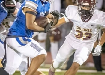 The Colonie Cup was played on September 22 at Shaker High School. Shaker won the contest 47-14.
