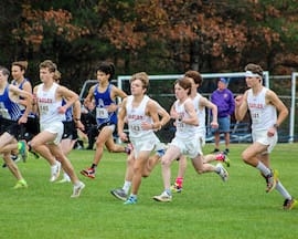Bethlehem Boys compete in the Section 2 Cross Country meet on November 4.